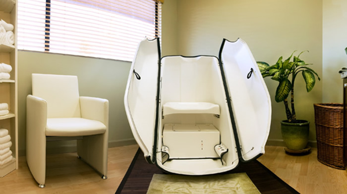 Longevity Steam Sauna Cabinet in a Clinic in Arizona