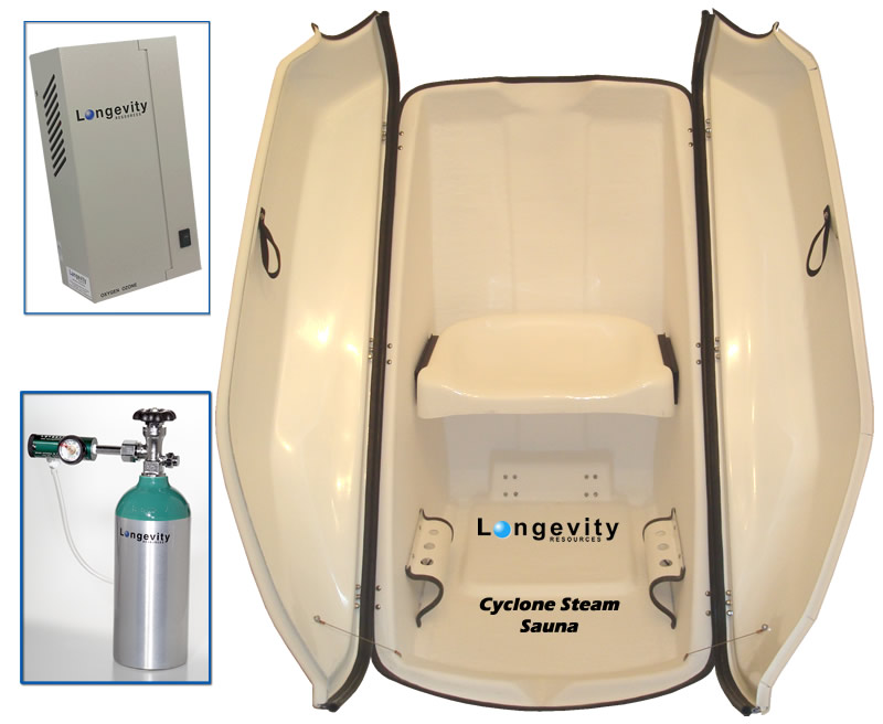 Cyclone Ozone Sauna Package from Longevity Resources Inc.