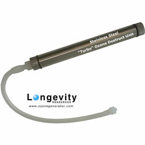 Longevity Turbo Ozone Destruct for Destroying Offgassing Ozone