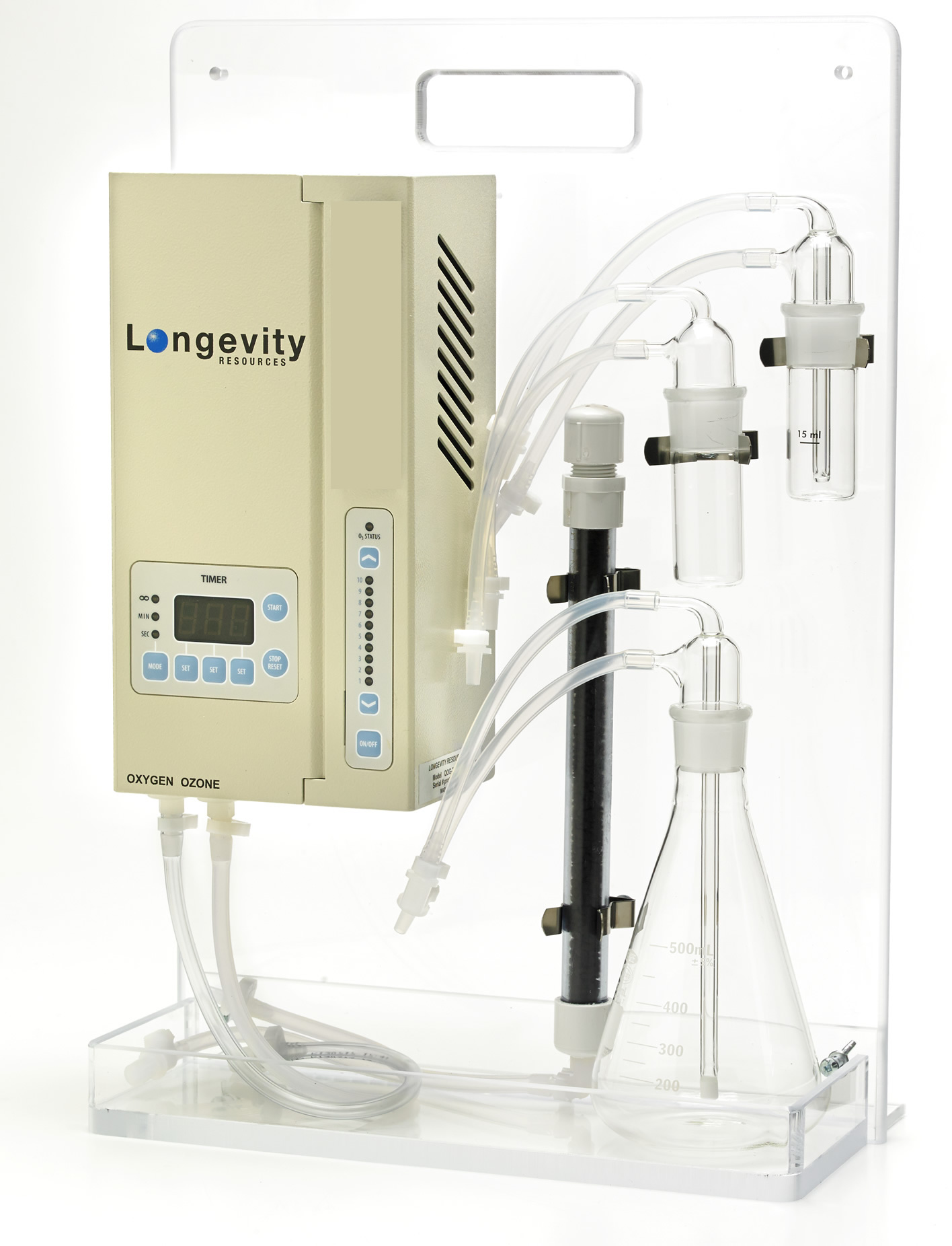 EXT120-T Ozone Generator Plexiglas Stand System by Longevity Resources